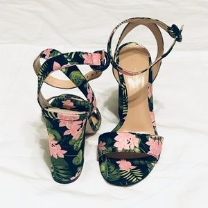 Gianvito Rossi Floral Wrap Sandal Heel - 7 / 37
